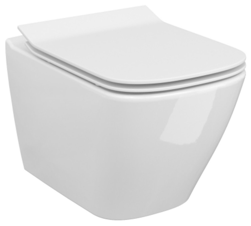 Cersanit S701-405-ECO - Inodoro suspendido con asiento CITY cerámica/blanco