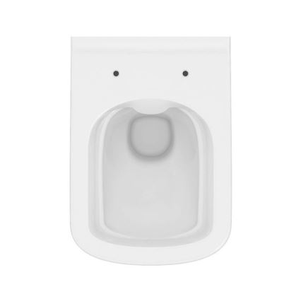Cersanit S701-405 - Inodoro suspendido con asiento de inodoro CITY SQUARE cerámica/blanco