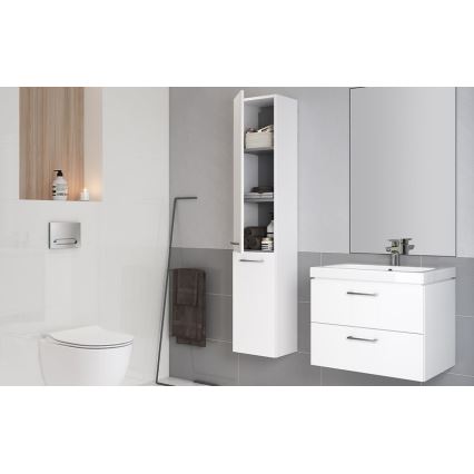 Cersanit S801-142-DSM - Mueble de baño suspendido con lavabo LARA CITY, 60 x 45 cm, blanco