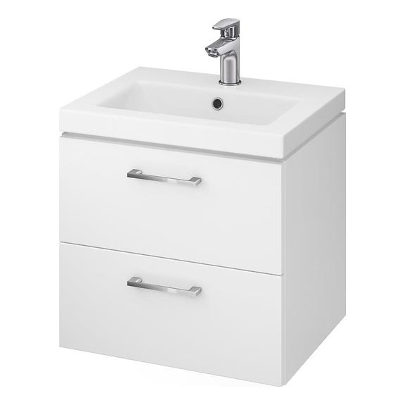Cersanit S801-146-DSM - Mueble de baño suspendido con lavabo LARA COMO 50x40 cm blanco