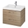 Cersanit S801-148-DSM - Armario de baño suspendido con un lavabo ELODY 46x60 cm nogal