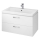 Cersanit S801-149-DSM - Mueble de baño suspendido con lavabo LARA 80x45 cm blanco
