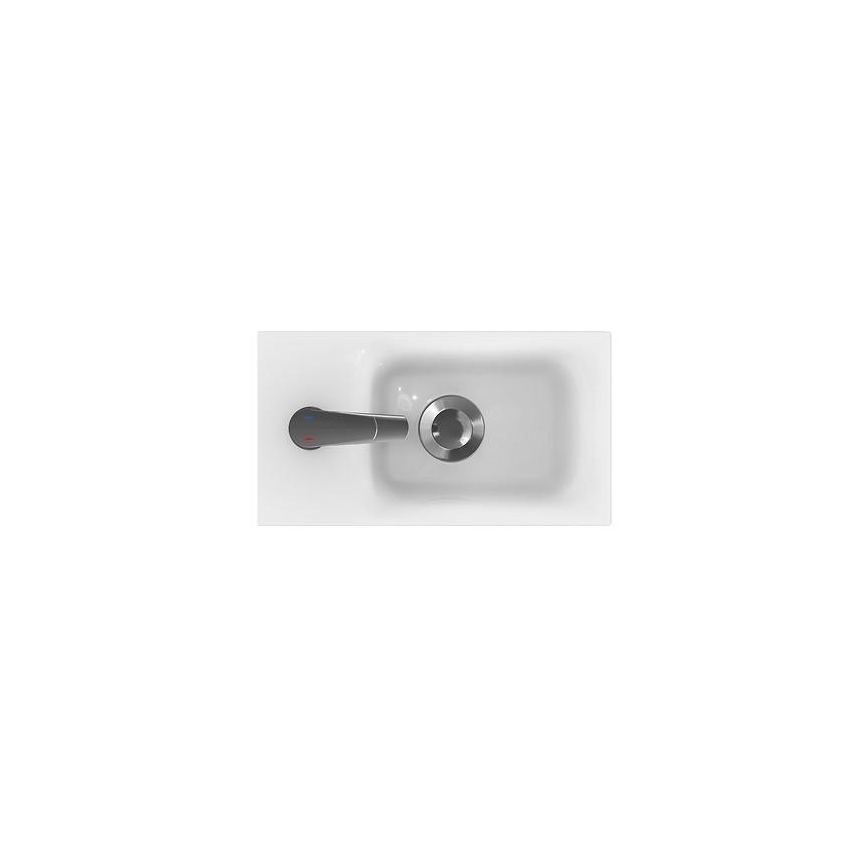 Cersanit S801-218-DSM - Mueble de baño suspendido con lavabo MODUO SLIM 40 cm blanco brillante