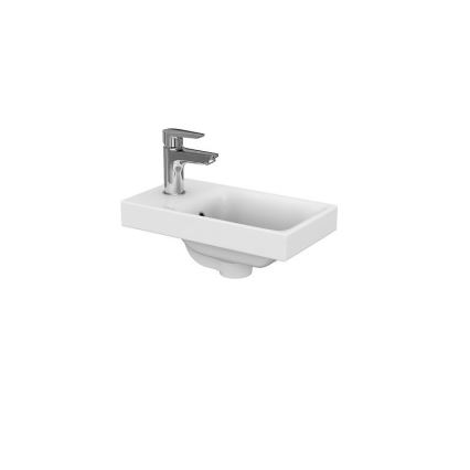 Cersanit S801-218-DSM - Mueble de baño suspendido con lavabo MODUO SLIM 40 cm blanco brillante