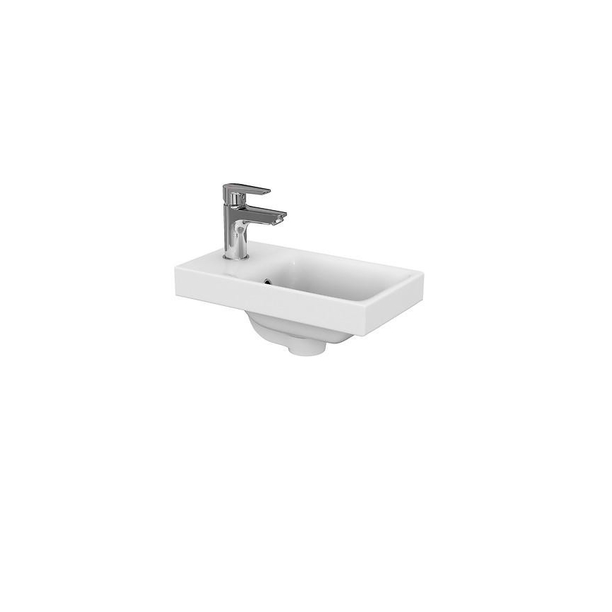Cersanit S801-218-DSM - Mueble de baño suspendido con lavabo MODUO SLIM 40 cm blanco brillante