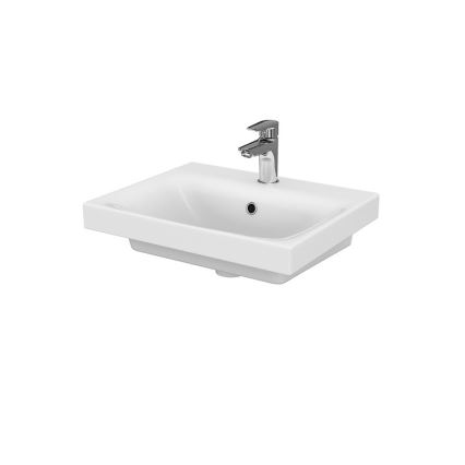 Cersanit S801-230-DSM - Armario de baño suspendido con un lavabo MEDDIE 62x50 cm blanco