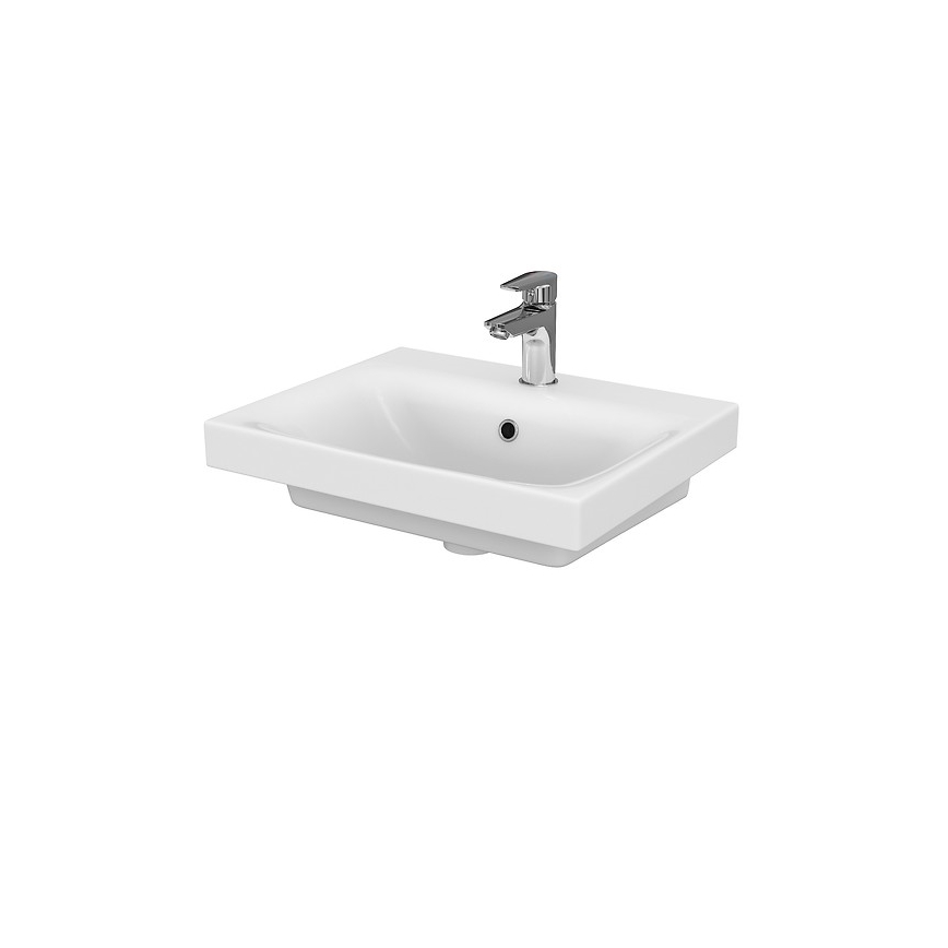 Cersanit S801-230-DSM - Armario de baño suspendido con un lavabo MEDDIE 62x50 cm blanco
