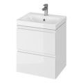 Cersanit S801-230-DSM - Mueble de baño suspendido con lavabo MODUO 62x50 cm blanco