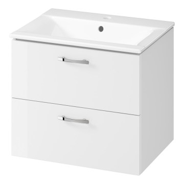 Cersanit S801-309-DSM- Mueble de baño suspendido con lavabo NIKO 60x45 cm blanco