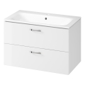 Cersanit S801-538 - Mueble de baño suspendido con lavabo NIKO 80 x 45 cm, blanco