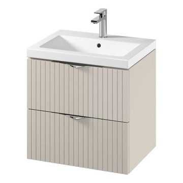 Cersanit S801-541 - Mueble de baño suspendido con lavabo TIRSO 60x45 cm beige