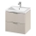Cersanit S801-541 - Mueble de baño suspendido con lavabo TIRSO 60x45 cm beige