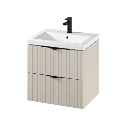 Cersanit S801-541 - Mueble de baño suspendido con lavabo TIRSO 60x45 cm beige
