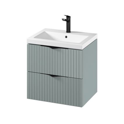 Cersanit S801-544 -Mueble de baño suspendido con lavabo TIRSO 60x45 cm verde menta