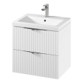 Cersanit S801-545 - Mueble de baño suspendido con lavabo TIRSO 60x45 cm blanco