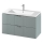 Cersanit S801-546 - Mueble de baño suspendido con lavabo integrado TIRSO 100x45 cm color menta