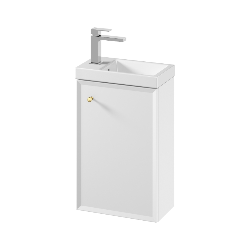 Cersanit S801-568 - Mueble de baño suspendido con lavabo MILLE 40x22 cm blanco