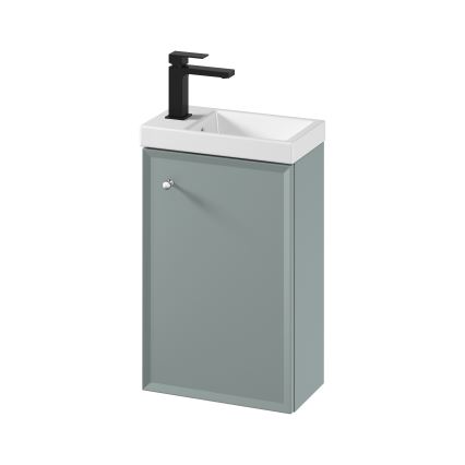 Cersanit S801-570 - Mueble de baño suspendido con lavabo MILLE 40x22 cm color menta