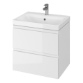 Cersanit S929-010 - Mueble de baño suspendido para lavabo MODUO 59,5x44,7 cm blanco brillante