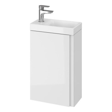 Cersanit S929-014 - Mueble de lavabo para baño MEDDIE 59x39 cm blanco brillante
