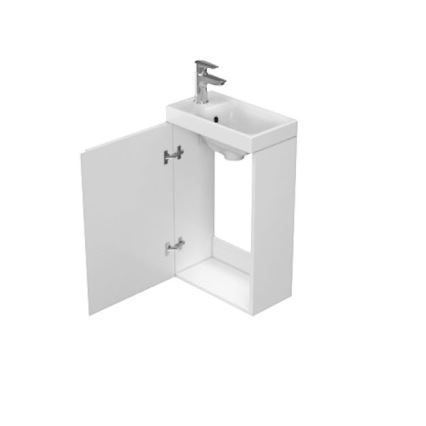 Cersanit S929-014 - Mueble de lavabo para baño MEDDIE 59x39 cm blanco brillante