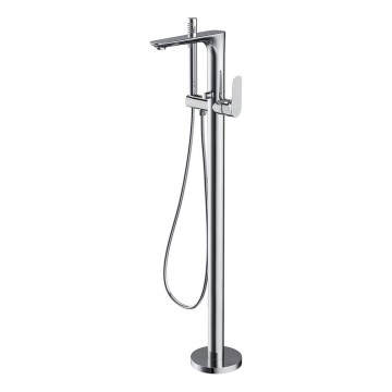 Cersanit S951-306 - Conjunto de bañera independiente con grifo CREA cromo brillante