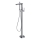 Cersanit S951-306 - Conjunto de bañera independiente con grifo CREA cromo brillante