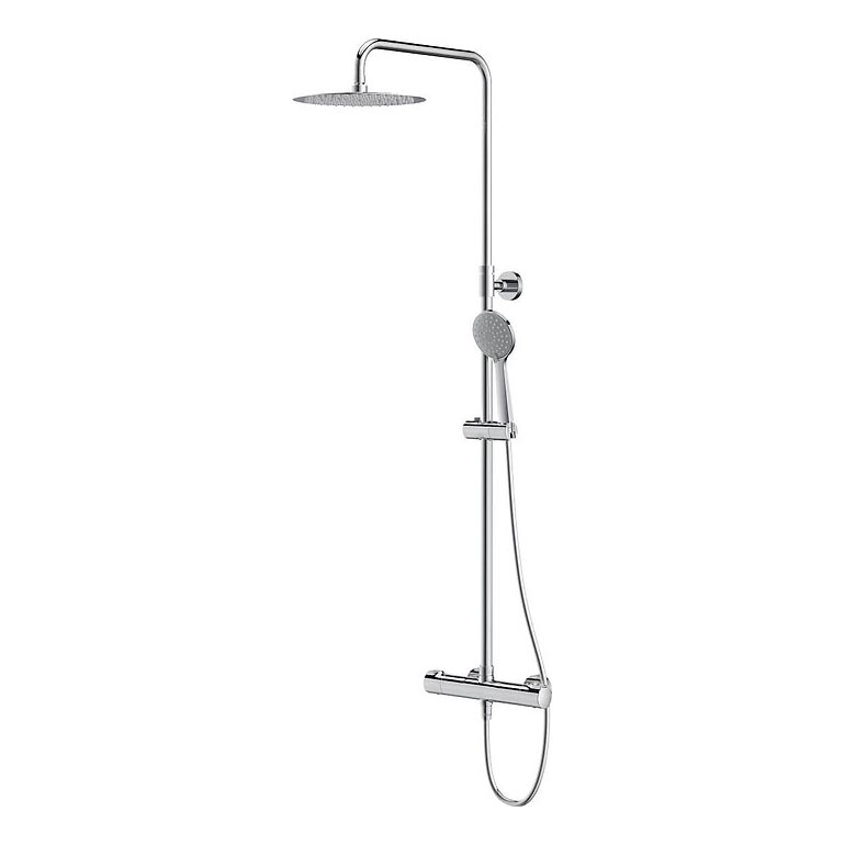 Cersanit S951-340 - Juego de ducha con grifo termostático CITY cromo brillante
