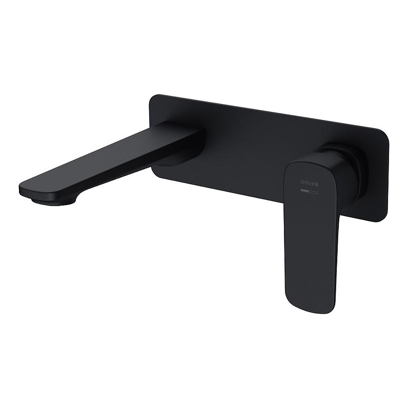 Cersanit S951-385 - Grifo de lavabo para instalación empotrada LARGA negro