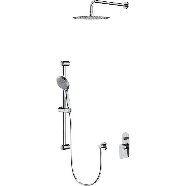 Cersanit S952-011 - Juego de ducha con grifo empotrado MODUO cromo brillante