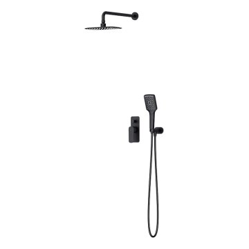 Cersanit S952-031 - Juego de ducha con grifo empotrado LARGA negro