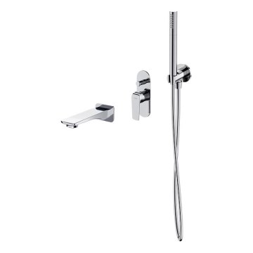 Cersanit S952-036 - Juego de bañera con grifo empotrado CITY cromo brillante