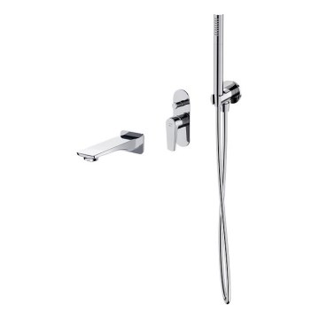 Cersanit S952-040 - Juego de baño con grifo empotrado MODUO cromo brillante