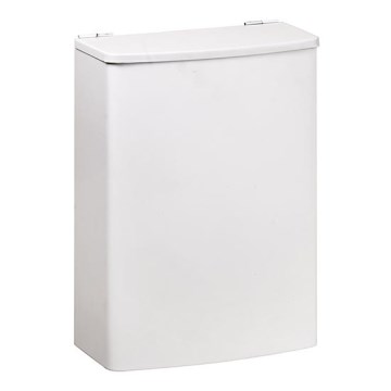 Cesta 19x26,5 cm acero inoxidable/blanca