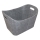 Cesta de madera de fieltro con asas 35x55 cm gris