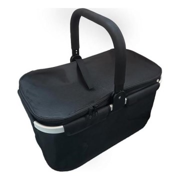 Cesta de picnic plegable para camping negro