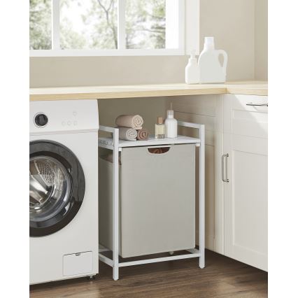 Cesta de ropa REX blanca