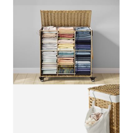 Cesta para la ropa FLYN de ratán
