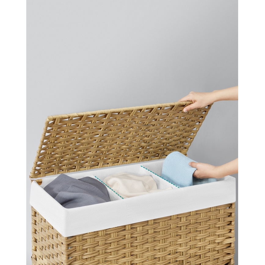Cesta para la ropa FLYN de ratán