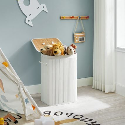 Cesta para la ropa GUS blanca