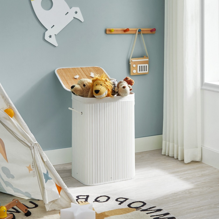 Cesta para la ropa GUS blanca