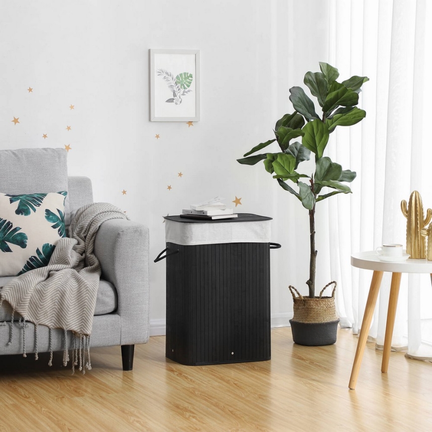 Cesta para ropa GUS negra
