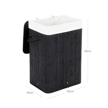 Cesta para ropa GUS negra