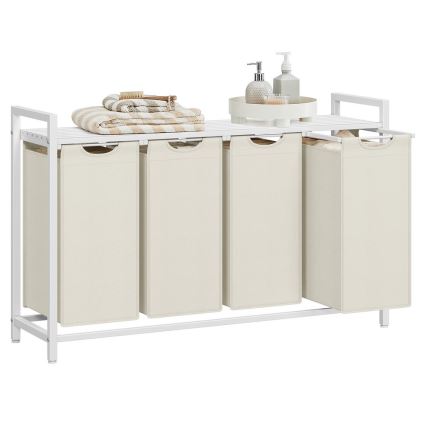 Cesta para ropa REX blanca