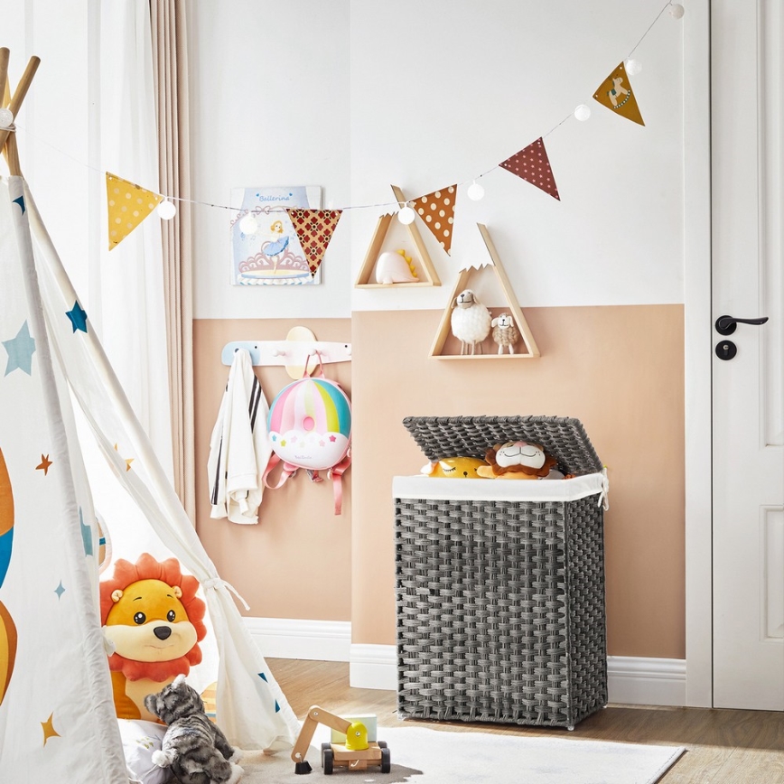 Cesto para ropa BLAINE gris