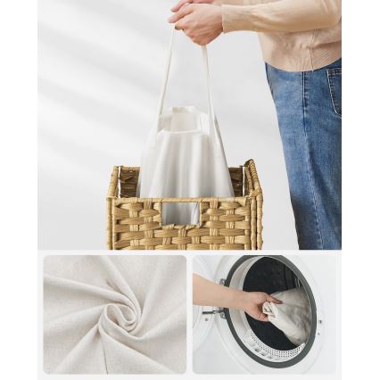 Cesto para ropa FLYN de ratán