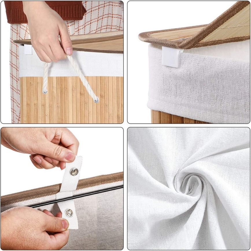 Cesto para ropa GUS marrón
