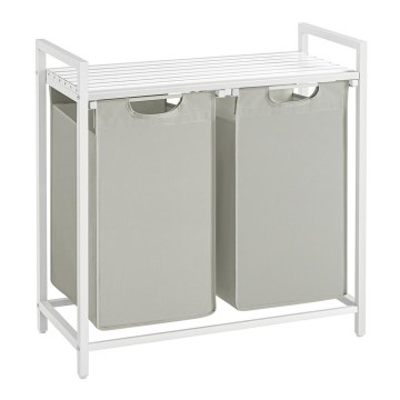 Cesto para ropa REX blanco