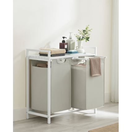 Cesto para ropa REX blanco