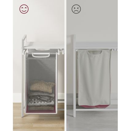 Cesto para ropa REX blanco
